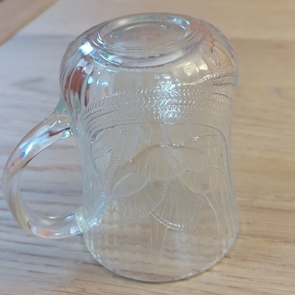 Arcoroc Canterbury Crocus Clear Glass Mugs Set Of 4 10oz EUC - Picture 13 of 14